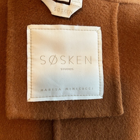 JOIE TOBACCO - WOOL TIE FRONT COAT- Stunning!! - Picture 9 of 10